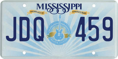 MS license plate JDQ459