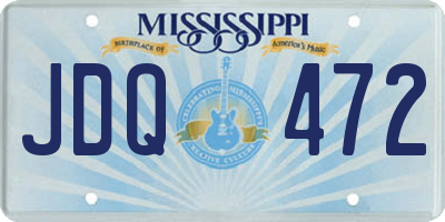 MS license plate JDQ472