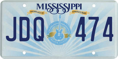 MS license plate JDQ474