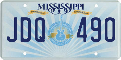 MS license plate JDQ490