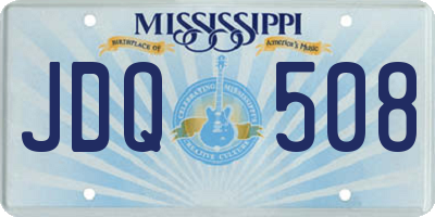 MS license plate JDQ508