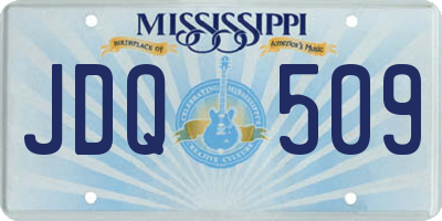 MS license plate JDQ509