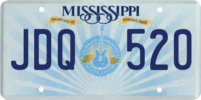 MS license plate JDQ520
