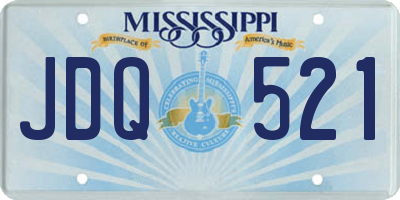 MS license plate JDQ521