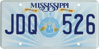 MS license plate JDQ526