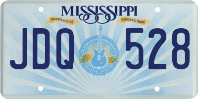MS license plate JDQ528