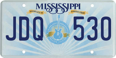 MS license plate JDQ530