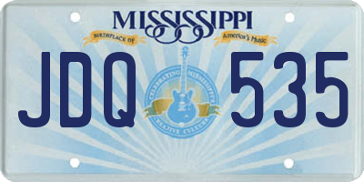 MS license plate JDQ535