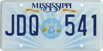 MS license plate JDQ541
