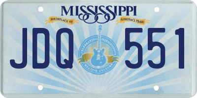 MS license plate JDQ551