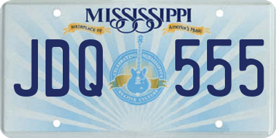 MS license plate JDQ555