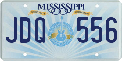 MS license plate JDQ556