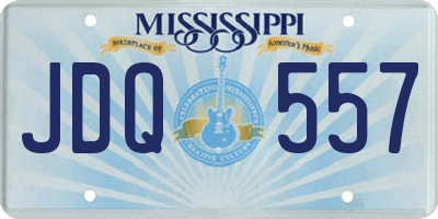 MS license plate JDQ557