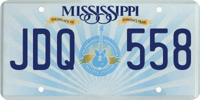 MS license plate JDQ558