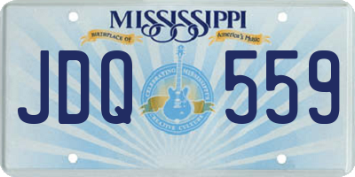 MS license plate JDQ559