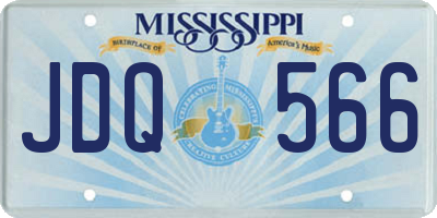 MS license plate JDQ566