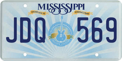 MS license plate JDQ569