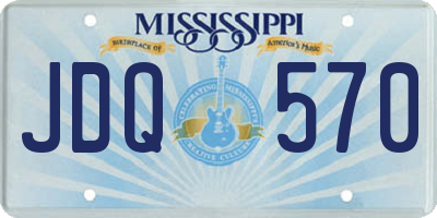 MS license plate JDQ570