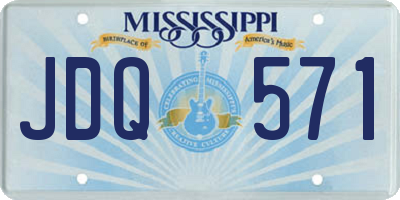 MS license plate JDQ571