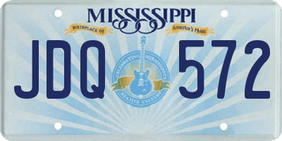 MS license plate JDQ572