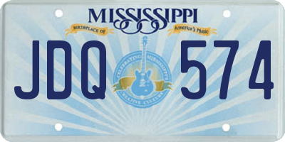 MS license plate JDQ574