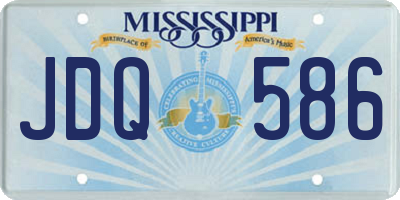 MS license plate JDQ586