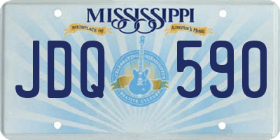 MS license plate JDQ590