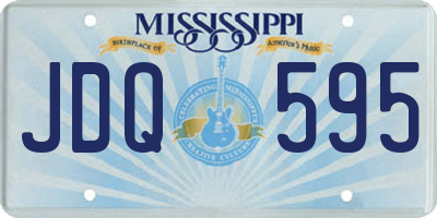 MS license plate JDQ595