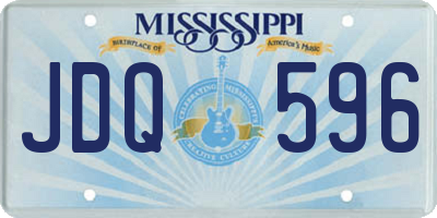 MS license plate JDQ596