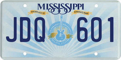 MS license plate JDQ601