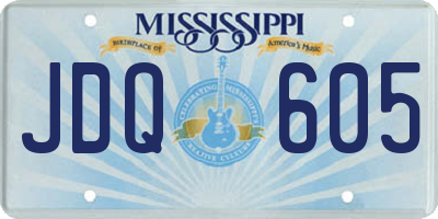 MS license plate JDQ605