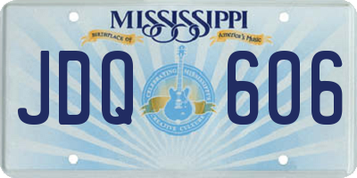 MS license plate JDQ606