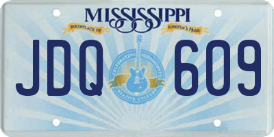 MS license plate JDQ609