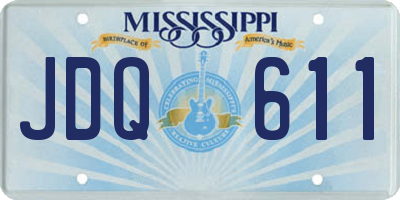 MS license plate JDQ611
