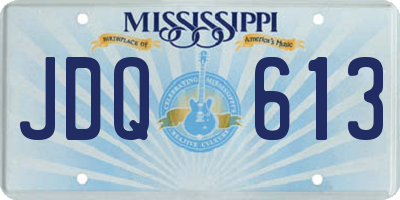 MS license plate JDQ613