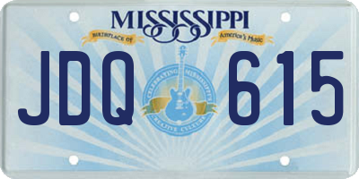 MS license plate JDQ615