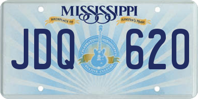MS license plate JDQ620