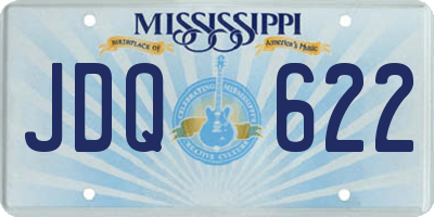 MS license plate JDQ622