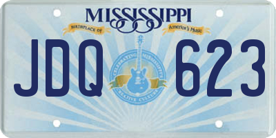 MS license plate JDQ623