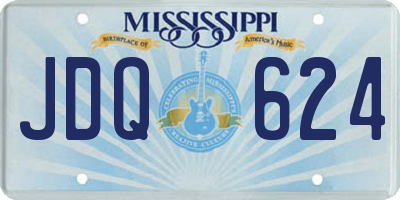 MS license plate JDQ624