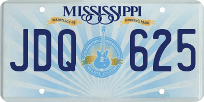 MS license plate JDQ625