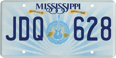 MS license plate JDQ628