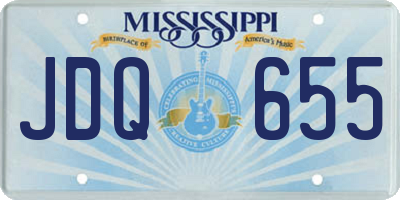MS license plate JDQ655