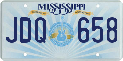 MS license plate JDQ658