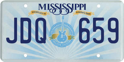 MS license plate JDQ659
