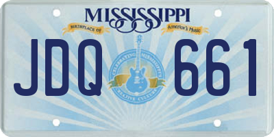MS license plate JDQ661