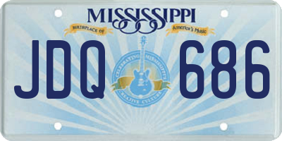 MS license plate JDQ686