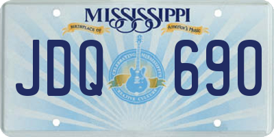 MS license plate JDQ690