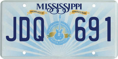 MS license plate JDQ691