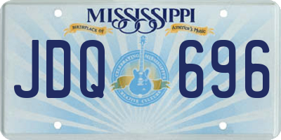 MS license plate JDQ696